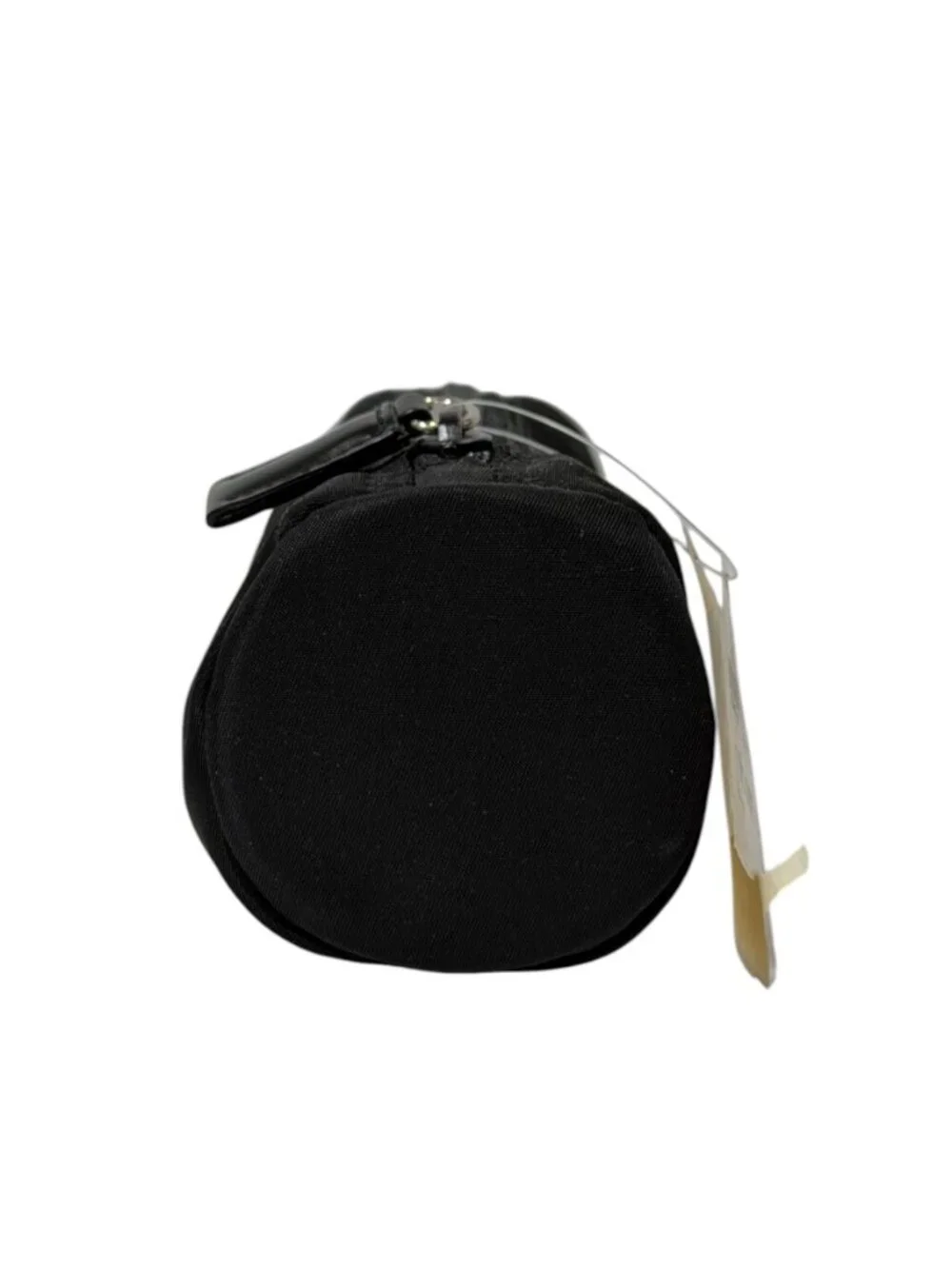 NWT Prada VINTAGE Black Nylon Vela Cylinder Cosmetic Pouch